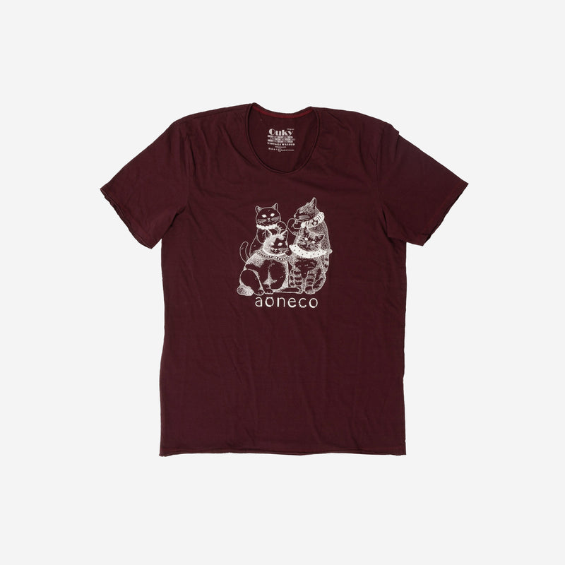 【直営限定】「4匹のネコ」プリントTシャツ