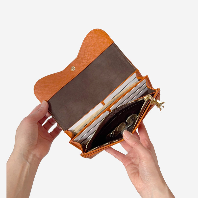 aoneco Luxe かぶせロングウォレット