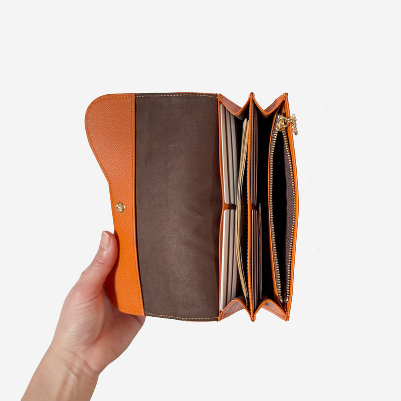 aoneco Luxe かぶせロングウォレット